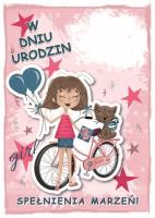 Opakowanie Karnet urodziny dziewczynka