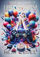 Opakowanie Karnet Urodziny Konsola 3K