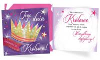 Opakowanie Karnet Urodziny (królowa)