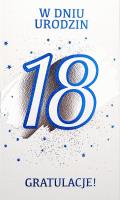 Opakowanie Karnet Urodziny Osiemnastka