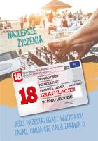 Opakowanie Karnet Urodziny Osiemnastka Gift-M