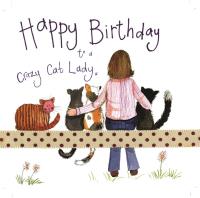 Karnet Urodziny S178 Crazy Cat Lady Kociara. Wydawca: Alex Clark. SmakLiter.pl Opakowanie Karnet Urodziny S178 Crazy Cat Lady Kociara