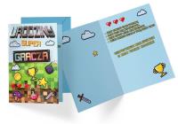 Opakowanie Karnet Urodziny super gracza