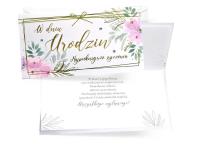 Opakowanie Karnet W dniu urodzin