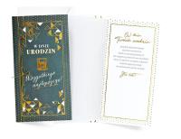 Opakowanie Karnet W dniu urodzin męskie