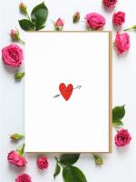 Opakowanie Karnet Walentynki - Serce