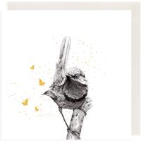 Opakowanie Karnet Złocony kwadrat CL3809_BL Strzyżyk