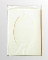 Opakowanie Karta passepartout + koperta perłowo-biała 5szt