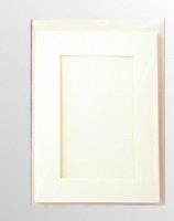 Opakowanie Karta passepartout + koperta perłowo-białe 5szt