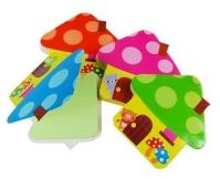 Opakowanie Karteczki samoprzylepne domek 76x76mm 100szt MIX