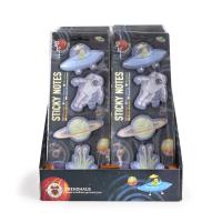 Opakowanie Karteczki samoprzylepne SPACE ADVENTURE  1szt.mix
