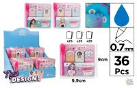 Opakowanie Karteczki samoprzylepne z mini długopisem MIX