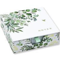 Opakowanie Karteczki zdobione Eukaliptus kostka biurowa