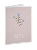 Kartka Dobro - Miłość nigdy nie ustaje. Wydawca: Szaron. SmakLiter.pl Opakowanie Kartka Dobro - Miłość nigdy nie ustaje