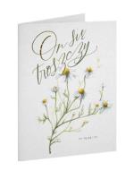 Kartka Dobro - ON - sie troszczy - rumianek. Wydawca: Szaron. SmakLiter.pl Opakowanie Kartka Dobro - ON - sie troszczy - rumianek