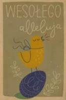 Kartka drewniana Wesołego Alleluja!. Wydawca: Milin. SmakLiter.pl Opakowanie Kartka drewniana Wesołego Alleluja!