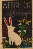 Kartka drewniana Zając Wielkanocny. Wydawca: Milin. SmakLiter.pl Opakowanie Kartka drewniana Zając Wielkanocny