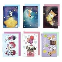 Opakowanie Kartka dziecięca składana 11,5x17cm mix