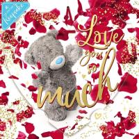 Kartka holograficzna 3D Love you so much. Wydawca: Carte Blanche Greetings Ltd.. SmakLiter.pl Opakowanie Kartka holograficzna 3D Love you so much