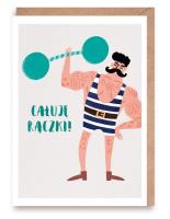 Opakowanie Kartka okolicznościowa Całuję rączki, eko koperta