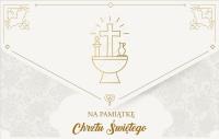 Opakowanie Kartka okolicznościowa Chrzest TS+