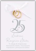 Opakowanie Kartka okolicznościowa Rocznica ślubu 25