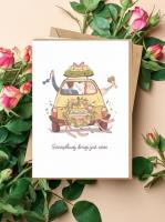 Opakowanie Kartka okolicznościowa Szczęśliwej drogi już czas kartka ślubna