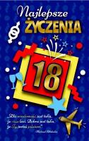 Opakowanie Kartka okolicznościowa Urodziny 18
