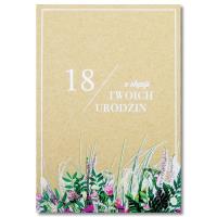 Opakowanie Kartka okolicznościowa Urodziny 18