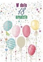 Opakowanie Kartka okolicznościowa Urodziny 18