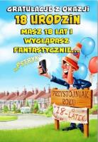 Opakowanie Kartka okolicznościowa Urodziny 18 MF14