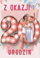 Kartka okolicznościowa Urodziny 20. Wydawca: Trend. SmakLiter.pl Opakowanie Kartka okolicznościowa Urodziny 20