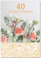 Opakowanie Kartka okolicznościowa Urodziny 40
