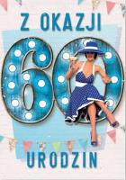 Kartka okolicznościowa Urodziny 60. Wydawca: Trend. SmakLiter.pl Opakowanie Kartka okolicznościowa Urodziny 60