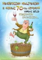 Opakowanie Kartka okolicznościowa Urodziny 70 MF39