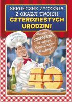 Opakowanie Kartka okolicznościowa Urodziny duża 40 TDF22