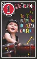 Opakowanie Kartka okolicznościowa Urodziny Roczek chłopiec