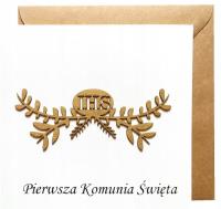 Opakowanie Kartka Pierwsza Komunia Święta
