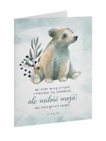 Kartka składana - Bo góry Miś. Wydawca: Szaron. SmakLiter.pl Opakowanie Kartka składana - Bo góry Miś