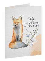 Kartka składana - Lis. Wydawca: Szaron. SmakLiter.pl Opakowanie Kartka składana - Lis