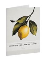 Opakowanie Kartka składana - Niech Pan - cytryna