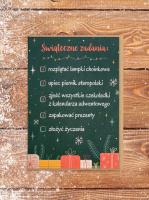 Kartka Świąteczne zadania. Wydawca: Absztyfikant. SmakLiter.pl Opakowanie Kartka Świąteczne zadania