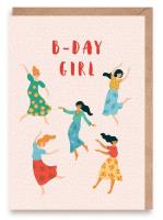 Opakowanie Kartka urodzinowa B-Day Girl, eko koperta
