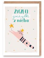 Opakowanie Kartka urodzinowa Gwiazdka z Nieba, eko koperta