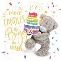 Kartka urodzinowa holograficzna 3D Miś z tortem. Wydawca: Carte Blanche Greetings Ltd.. SmakLiter.pl Opakowanie Kartka urodzinowa holograficzna 3D Miś z tortem