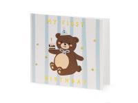 Opakowanie Kartka urodzinowa Miś mix 14x14cm