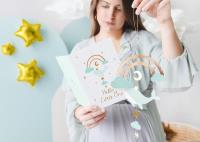 Opakowanie Kartka z zawieszką Wieloryb 14x20cm