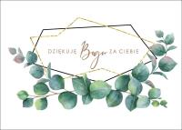 Kartki - Dziękuję Bogu za Ciebie - listki. Wydawca: Koinonia. SmakLiter.pl Opakowanie Kartki - Dziękuję Bogu za Ciebie - listki