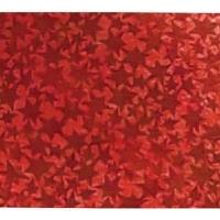 Opakowanie Karton holograficzny czerwony gwiazdy 25x35cm ark