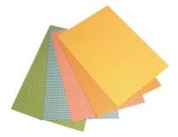 Opakowanie Karton obustronny kratka 300g 24x34cm 5 ark MIX